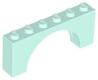 LEGO® los onderdeel Steen Boog in kleur Licht Aqua 15254
