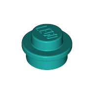 Plaatje in Gallery viewer laden, LEGO® los onderdeel Plaat Rond in kleur Donker Turkoois 4073