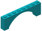 LEGO® los onderdeel Steen Boog Donker Turkoois 16577