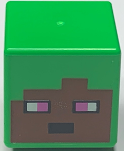 LEGO® los onderdeel Hoofd Aangepast Fel Groen 19729pb053