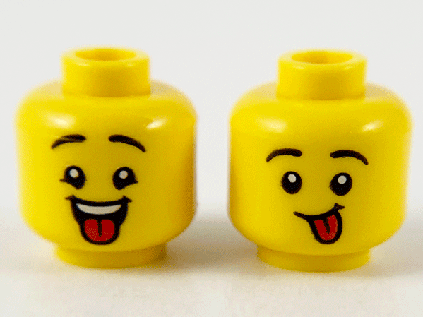 LEGO® los onderdeel Hoofd in kleur Geel 3626cpb2743