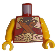 Plaatje in Gallery viewer laden, LEGO® los onderdeel Lijf met Motief Donkerrood 973pb4146c01
