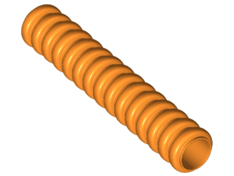 LEGO® los onderdeel Slang Geribbeld in kleur Oranje 78c05