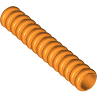 Plaatje in Gallery viewer laden, LEGO® los onderdeel Slang Geribbeld in kleur Oranje 78c05