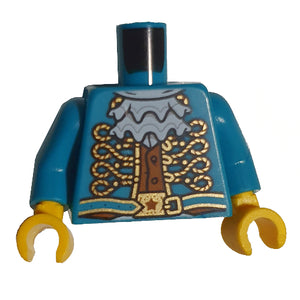LEGO® onderdeel Lijf met Motief Donker Turkoois 973pb4151c01
