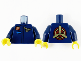 LEGO® los onderdeel Lijf met Motief Donkerblauw 973pb4139c01