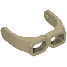 Plaatje in Gallery viewer laden, LEGO® Hoofddeksel Accessoire Donker Geelbruin 30170