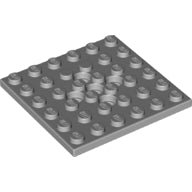 LEGO® Plaat Aangepast Licht Blauwachtig Grijs 73110