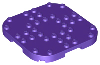 LEGO® los onderdeel Plaat Aangepast Donkerpaars 66790