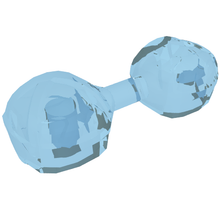 Plaatje in Gallery viewer laden, LEGO® los onderdeel Wapen Doorzichtig Lichtblauw 36083b