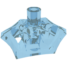 Plaatje in Gallery viewer laden, LEGO® los onderdeel Wapen Doorzichtig Lichtblauw 36083d
