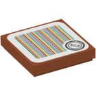 LEGO® onderdeel Tegel met Motief Donker Oranje 3068pb1393