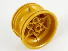 Plaatje in Gallery viewer laden, LEGO® los onderdeel Wiel in kleur Parel Goud 56908