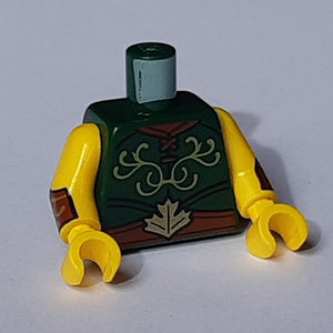 LEGO® los onderdeel Lijf met Motief Donkergroen 973pb4137c01