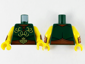 LEGO® los onderdeel Lijf met Motief Donkergroen 973pb4137c01