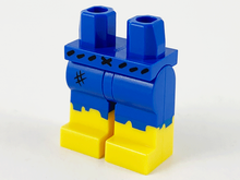 Plaatje in Gallery viewer laden, LEGO® los onderdeel Benen met Motief Blauw 970c00pb1155