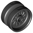 LEGO® los onderdeel Wiel in kleur Zwart 18976