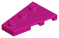 Plaatje in Gallery viewer laden, LEGO® los onderdeel Wig Plaat in kleur Magenta 43723
