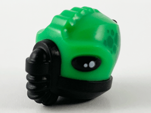 LEGO® los onderdeel Hoofd Aangepast in kleur Zwart 69965pb01