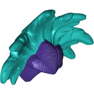 Plaatje in Gallery viewer laden, LEGO® los onderdeel Hoofddeksels Donker Turkoois 69951pb01