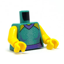 Plaatje in Gallery viewer laden, LEGO® onderdeel Lijf met Motief Donker Turkoois 973pb4142c01