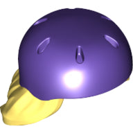 Plaatje in Gallery viewer laden, LEGO® los onderdeel Haar in kleur Helder Lichtgeel 54647pb03