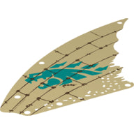 Plaatje in Gallery viewer laden, LEGO® los onderdeel Doek in kleur Geelbruin 73481