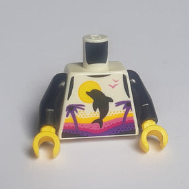 LEGO® los onderdeel Lijf met Motief Wit 973pb4133c01