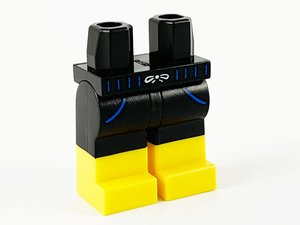 LEGO® los onderdeel Benen met Motief Zwart 970c00pb1159