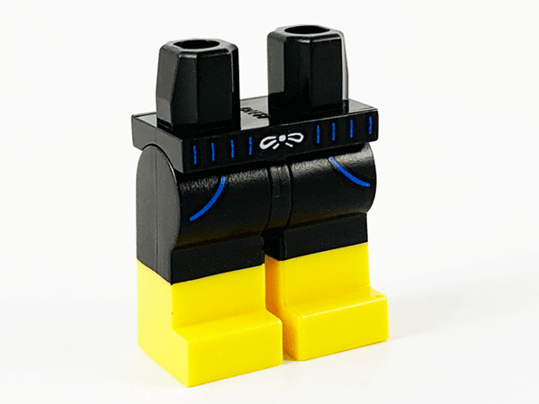 LEGO® los onderdeel Benen met Motief Zwart 970c00pb1159