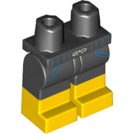 LEGO® los onderdeel Benen met Motief Zwart 970c00pb1159