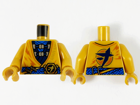 LEGO® los onderdeel Lijf met Motief Parel Goud 973pb4155c01