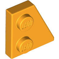 LEGO® los onderdeel Wig Plaat Helder Licht Oranje 24307