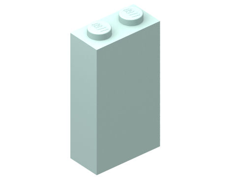 LEGO® los onderdeel Steen in kleur Licht Aqua 22886