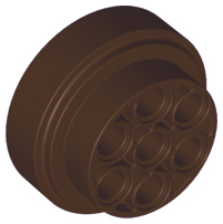 Plaatje in Gallery viewer laden, LEGO® los onderdeel Wiel in kleur Donker Bruin 60208