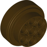 Plaatje in Gallery viewer laden, LEGO® los onderdeel Wiel in kleur Donker Bruin 60208