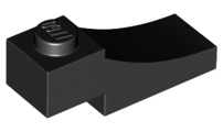 Plaatje in Gallery viewer laden, LEGO® los onderdeel Steen Boog in kleur Zwart 70681