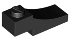 LEGO® los onderdeel Steen Boog in kleur Zwart 70681