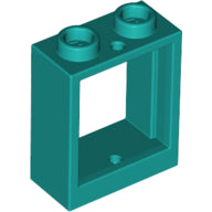 LEGO® los onderdeel Raamkozijn Donker Turkoois 60592