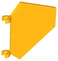 LEGO® los onderdeel Vlag in kleur Helder Licht Oranje x1435