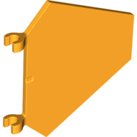 Plaatje in Gallery viewer laden, LEGO® los onderdeel Vlag in kleur Helder Licht Oranje x1435