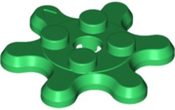 LEGO® los onderdeel Plaat Rond in kleur Groen 35442