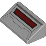 Plaatje in Gallery viewer laden, LEGO® Dakpan met Motief Licht Blauwachtig Grijs 85984pb213