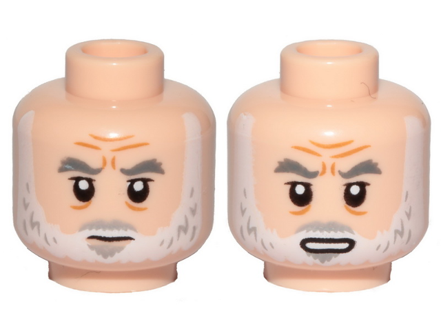 LEGO® los onderdeel Hoofd in kleur Lichte Noga 3626cpb2728