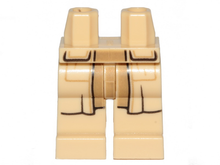 Plaatje in Gallery viewer laden, LEGO® los onderdeel Benen met Motief Geelbruin 970c00pb1153