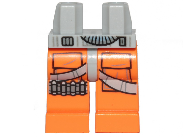 LEGO® Benen met Motief Licht Blauwachtig Grijs 970c04pb12