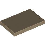 LEGO® los onderdeel Tegel Algemeen Donker Geelbruin 26603