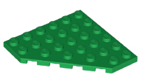 Plaatje in Gallery viewer laden, LEGO® los onderdeel Wig Plaat in kleur Groen 6106