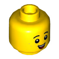 Plaatje in Gallery viewer laden, LEGO® los onderdeel Hoofd in kleur Geel 3626cpb2727