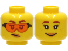 Plaatje in Gallery viewer laden, LEGO® los onderdeel Hoofd in kleur Geel 3626cpb2761